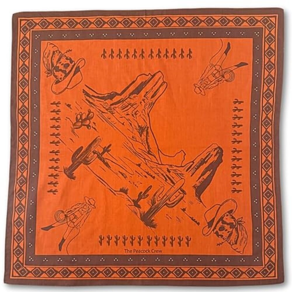 Paisley and Designer Bandana for Men and Women in Premium Soft Cotton 22 x 22 in